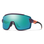 Smith Wildcat Sunglasses, Matte Purple/Cinder/Hi Viz, ChromaPop Opal Mirror
