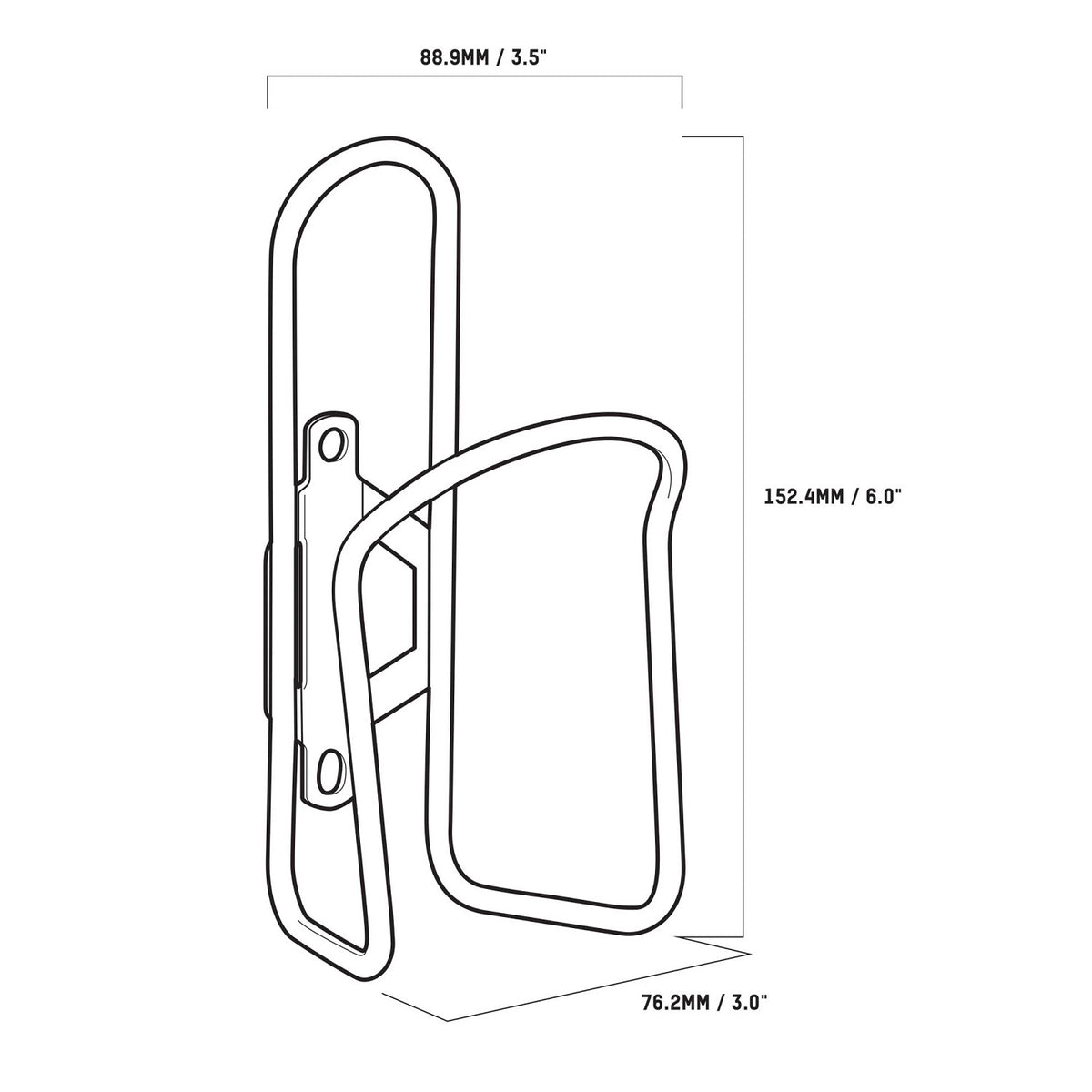 Blackburn Comp Aluminum Bottle Cage, Silver