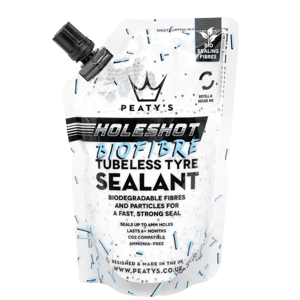 Peaty's Holeshot BioFibre Tubeless Tire Sealant