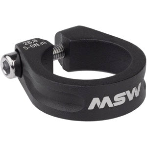 MSW Bolt-On Seatpost Clamp 28.6mm Bolt On (Black)