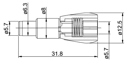 Jagwire Sport 4mm Direct Rocket II Cable Tension Adjusters PairBlack