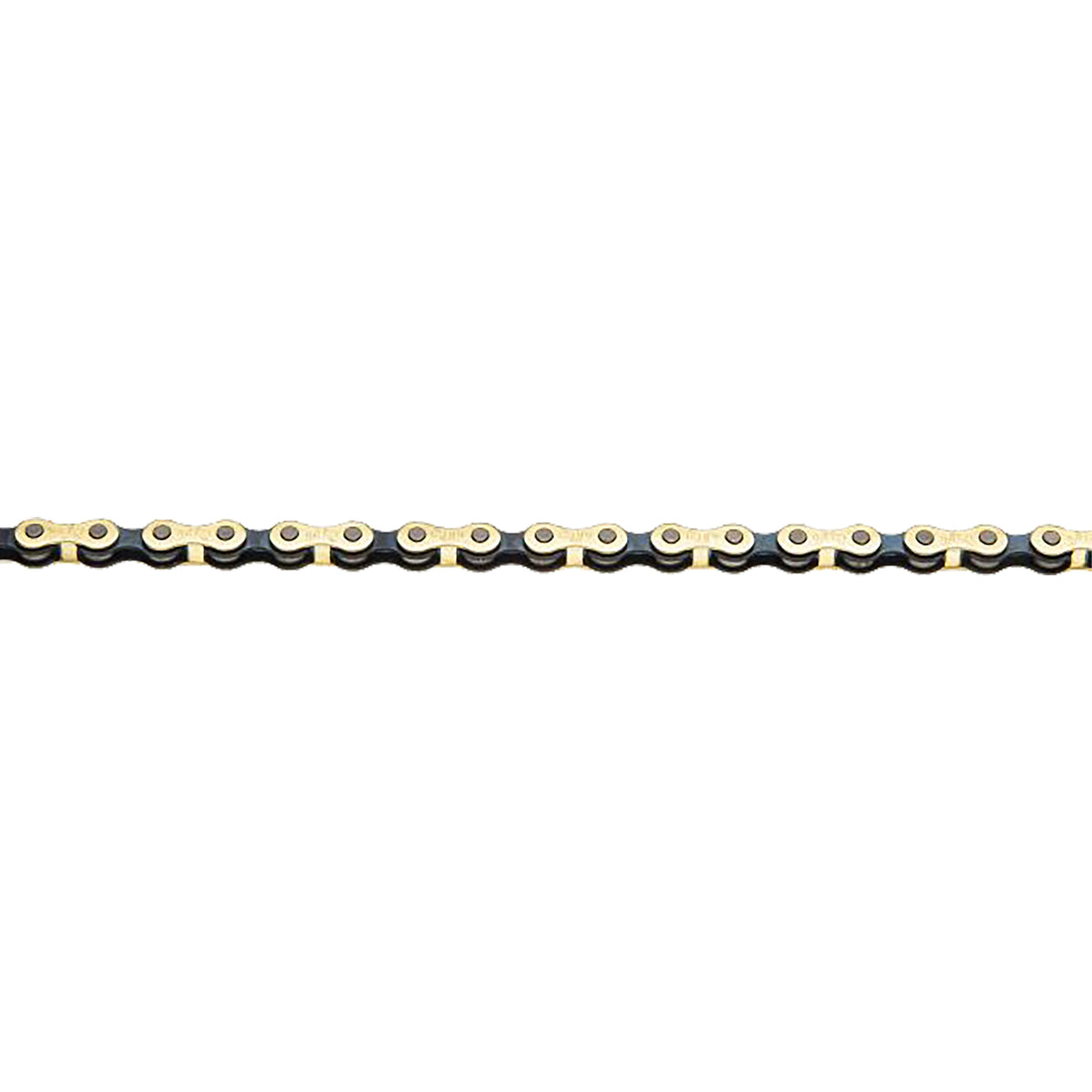 Izumi V Super Toughness Single Speed Chain, 1/2 x 3/32, 116L, Gold/Black