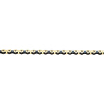 Izumi V Super Toughness Single Speed Chain, 1/2 x 3/32, 116L, Gold/Black