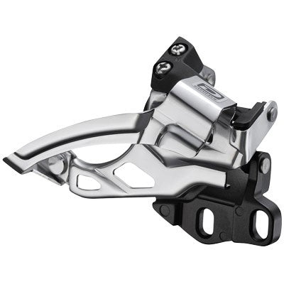 Shimano Deore M615-E2 10-Speed Double Top-Swing Dual-Pull E2-Type Front Derailleur