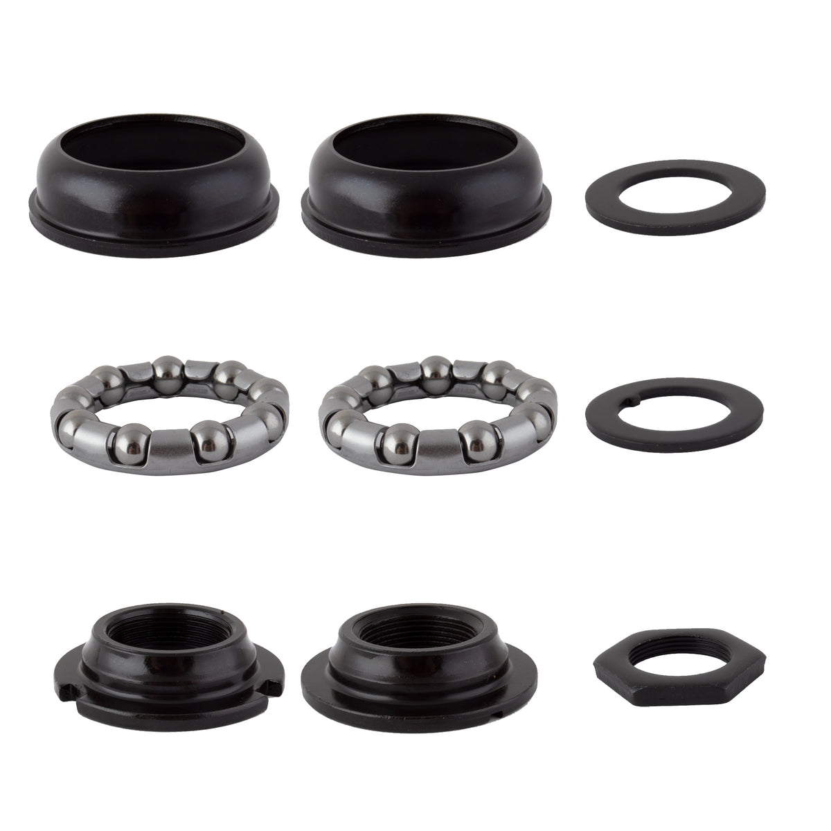 Black Ops Bottom Bracket Set, American BMX One-Piece Crank, 24 TPI Sealed, Black