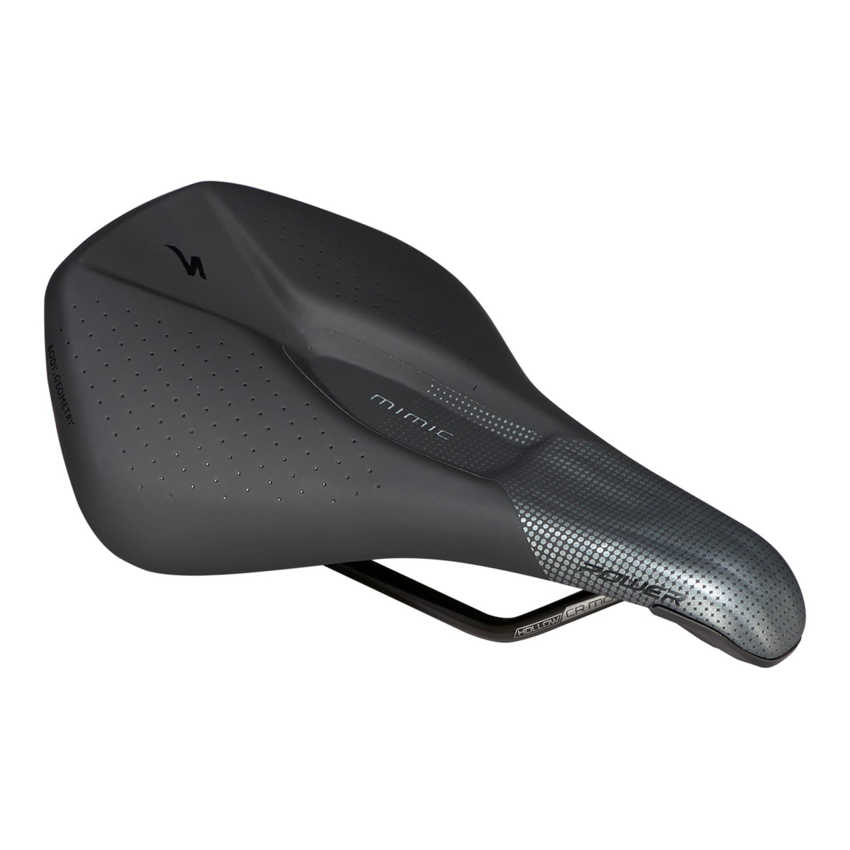 Specialized Power Comp Saddle with MIMIC - Cr-Mo Rails, Black