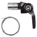 SunRace SL-R96 Bar End Shifter, Right / Rear, 9-Speed Indexed, Black/Silver