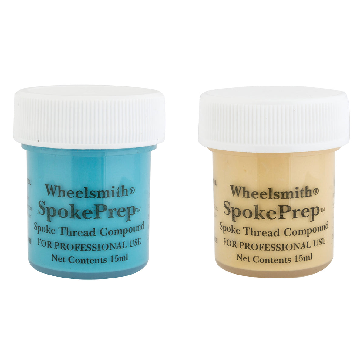 Wheelsmith Spoke Prep, Double Pack, 2 x 15ml, Blue and Orange