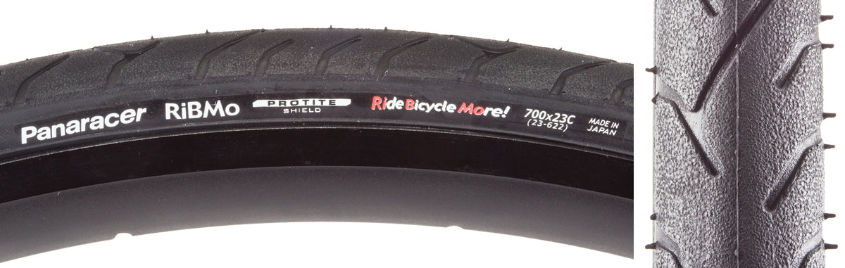 Panaracer RiBMo ProTite Tire, 700 x 23, Wire Bead, Black