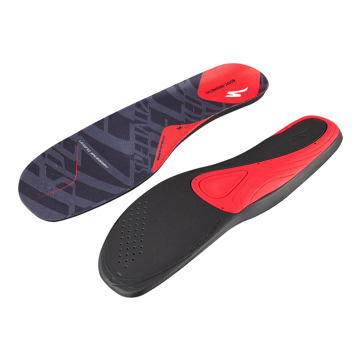 Specialized Body Geometry SL Insoles Gen 2 - Red, Low Arch (+)