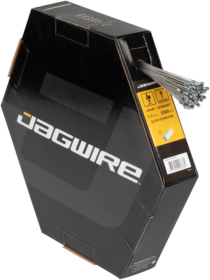 Jagwire Sport Shift Cable, 1.1x2300mm, Slick Stainless Steel, For SRAM/Shimano, Box of 100