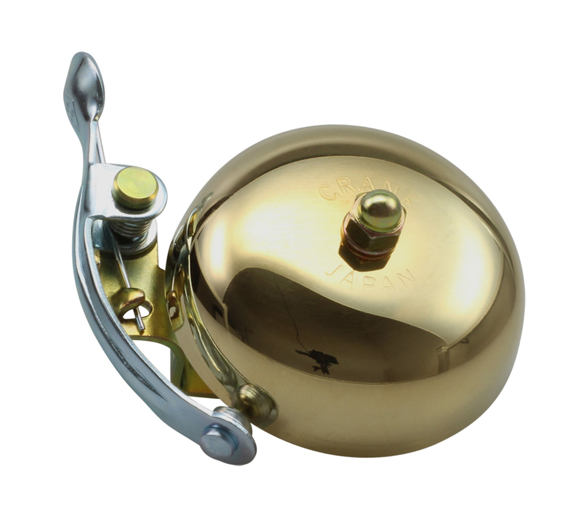 Crane Bell Co. Suzu Lever Strike Bell, Gold Brass