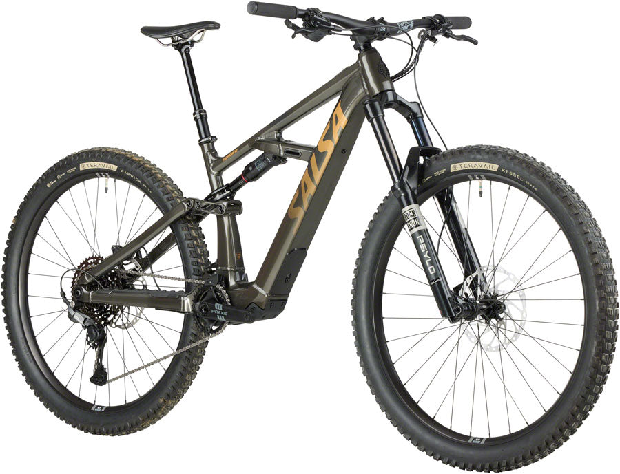 Salsa Moraine Cues 10 Ebike - 29", Aluminum, Coffee Black, X-Large