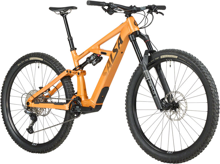 Salsa Moraine Deore 12 Ebike - 29", Aluminum, Terracotta Orange, Small
