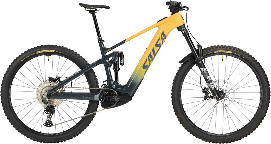 Salsa Notch C Deore 12 Ebike - 29", Carbon, Slate / Apricot, Small