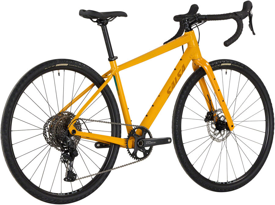 Salsa Journeyer Drop Bar Cues 1x11 Bike - 700c, Aluminum, Mustard, 57cm