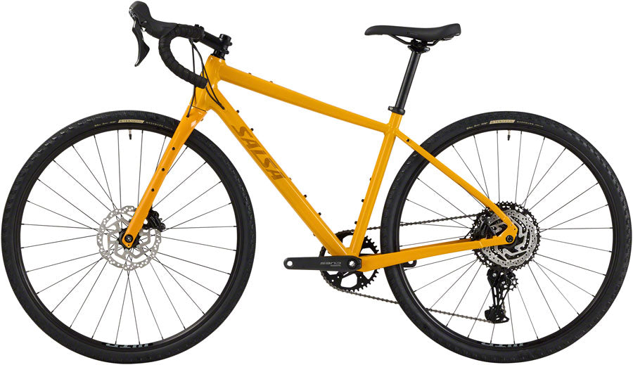 Salsa Journeyer Drop Bar Cues 1x11 Bike - 700c, Aluminum, Mustard, 57cm