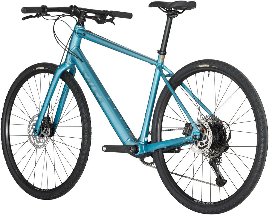 Salsa Confluence Flat Bar Cues 11 Ebike - 700c, Aluminum, Dark Cyan, X-Large