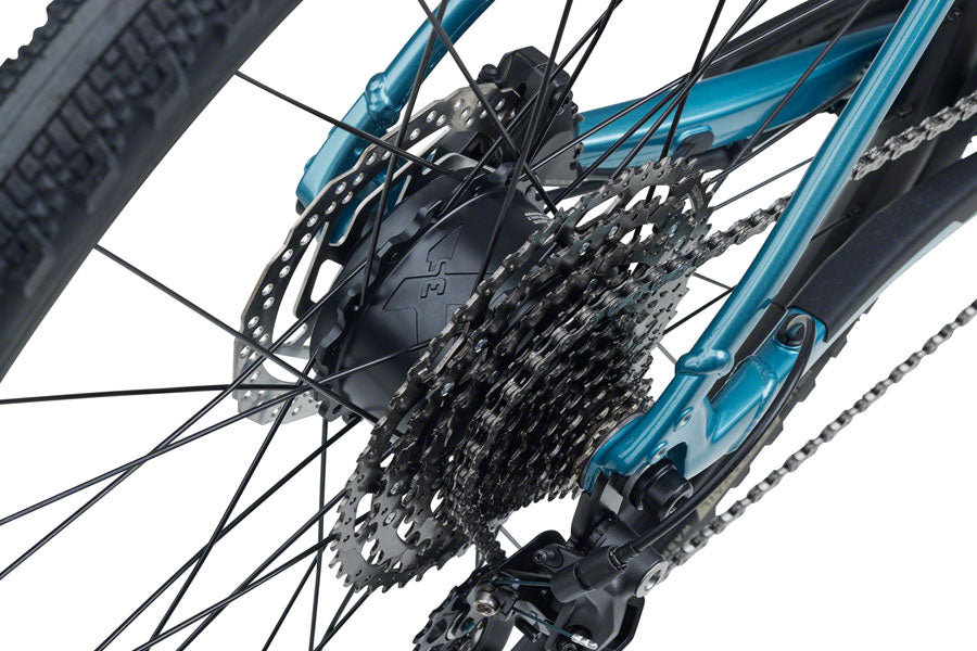 Salsa Confluence Flat Bar Cues 11 Ebike - 700c, Aluminum, Dark Cyan, X-Large
