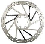 SRAM Paceline Rounded Disc Brake Rotor - 160mm, 6-Bolt, Silver/Black