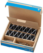 Shimano J05A-RF Resin Pad w/Fin, w/Spring, w/Split Pin, Bulk Box/25 Pair, Black