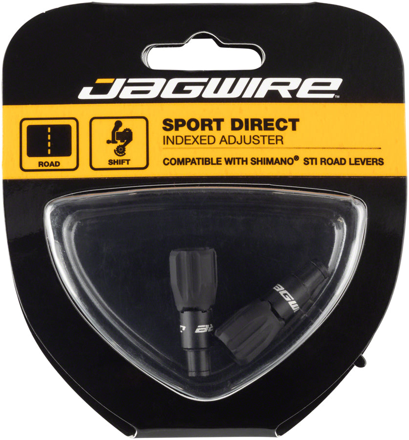 Jagwire Sport Direct Rocket II Cable Tension Adjusters, 4mm, Pair, Black