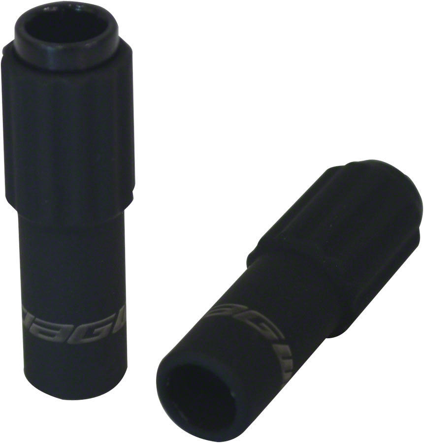 Jagwire Sport 4mm Mini Inline Cable Tension Adjusters Pair - Black Rubber