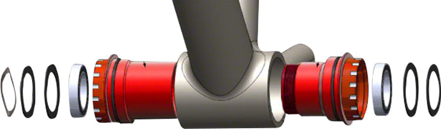 Wheels Manufacturing Press Fit 30 To Shimano Bottom Bracket With Abec 3 Bearings Black Cups