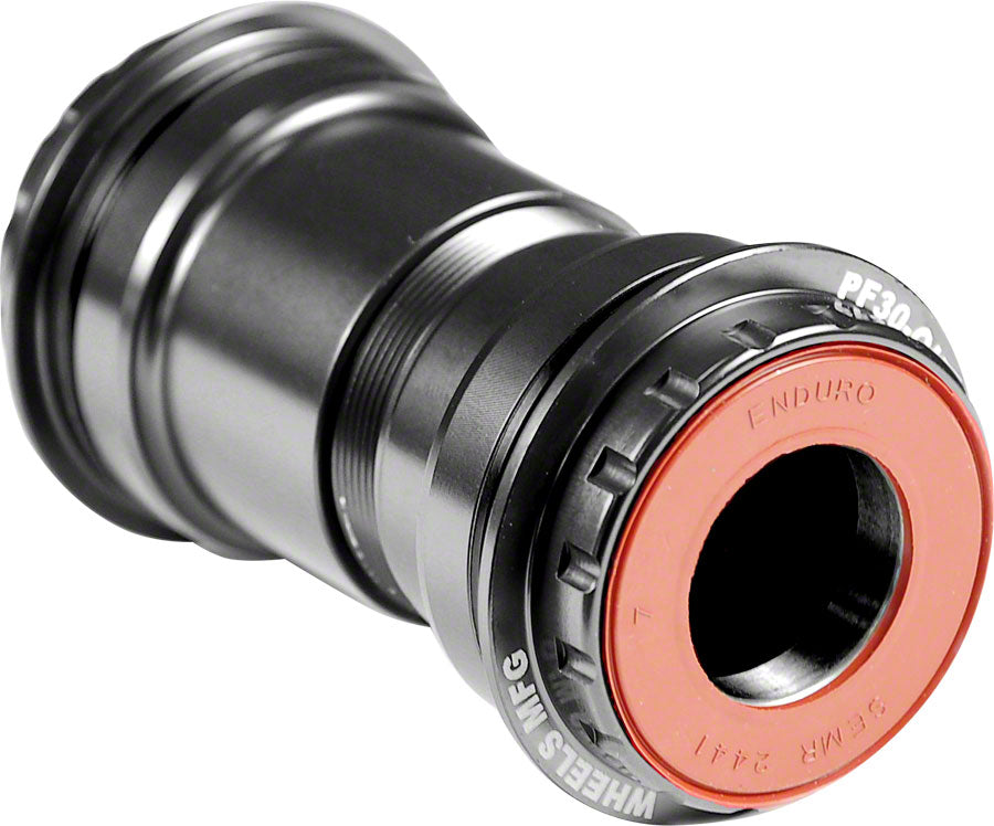 Wheels Manufacturing Press Fit 30 To Shimano Bottom Bracket With Abec 3 Bearings Black Cups
