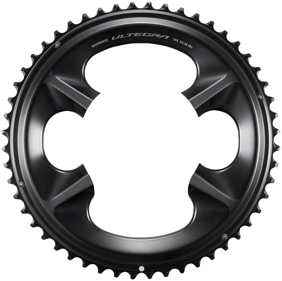 Shimano Ultegra Fc R8100 12 Speed Chainring 52t, Asymmetric 110 Bcd, Black, Nh