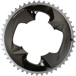 Sram Force 2x12 Speed Outer Chainring 46t, 107 Bcd, 4 Bolt, Polar Grey, For Use With 33t Inner