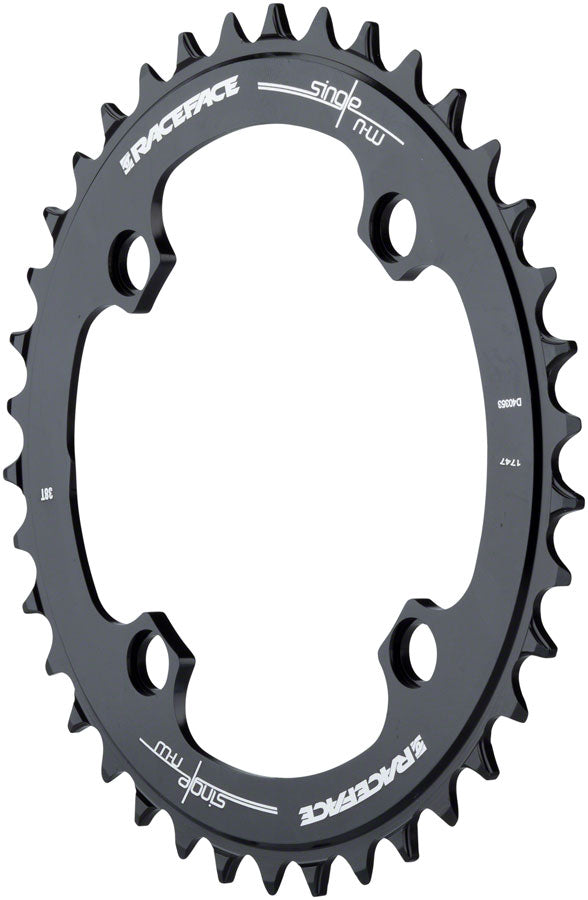 RaceFace Narrow Wide Chainring - 104mm BCD, 38t, Black