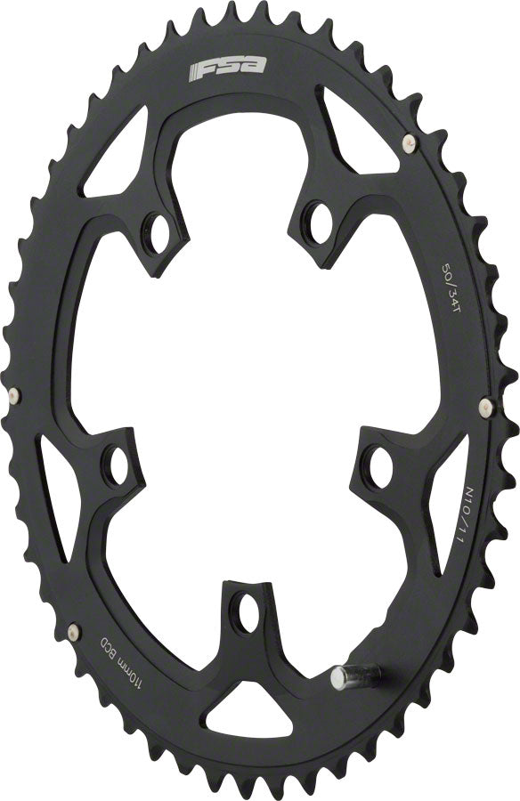 Fsa Pro Road Chainring, 110 Bc Dx50 T Black N 10/11