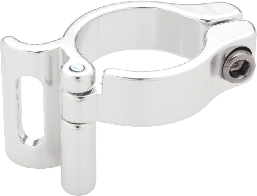 Problem Solvers Braze On Adaptor Clamp 31.8mm Slotted Silver