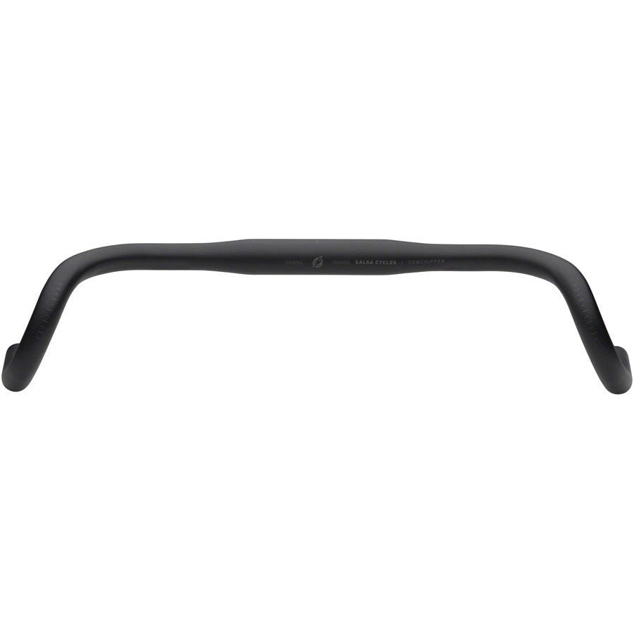 Salsa Cowchipper Drop Handlebar - 31.8mm Clamp, 44cm Width, Aluminum, Black (square)