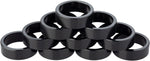 Problem Solvers Headset Stack Spacer 28.6, 10mm, Aluminum, Black, Bag Of 10