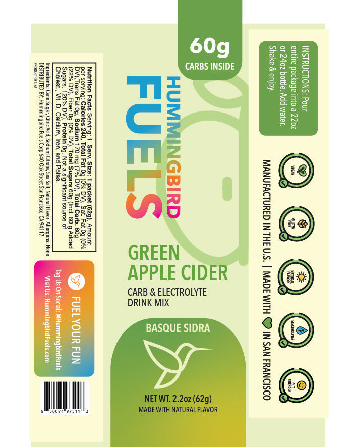 Hummingbird Fuels High Carb Drink Mix - Basque Sidra