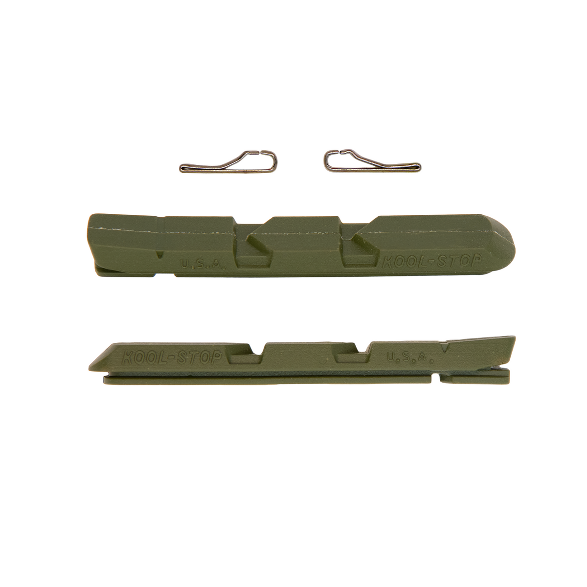 Kool Stop V-Type Brake Pad Inserts (Pair) - V-Type Ceramic (Green)