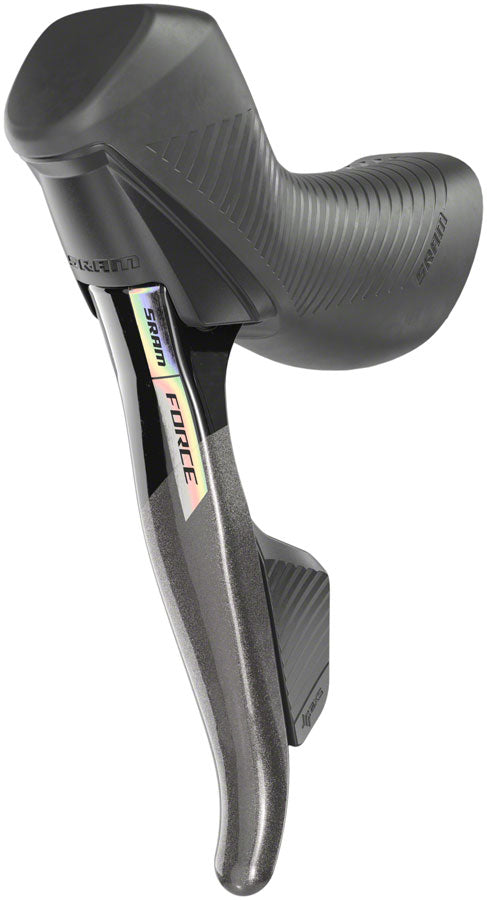 SRAM Force AXS HRD eTap Shift/Brake Lever and Hydraulic Disc Brake Caliper - Left/Front, Flat Mount, 20mm Offset, Iridescent Gray/Blk, D2