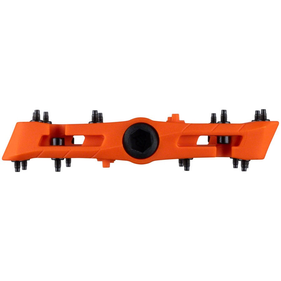 RaceFace Chester Pedals - Platform, Composite, 9/16", Small, Orange (square)