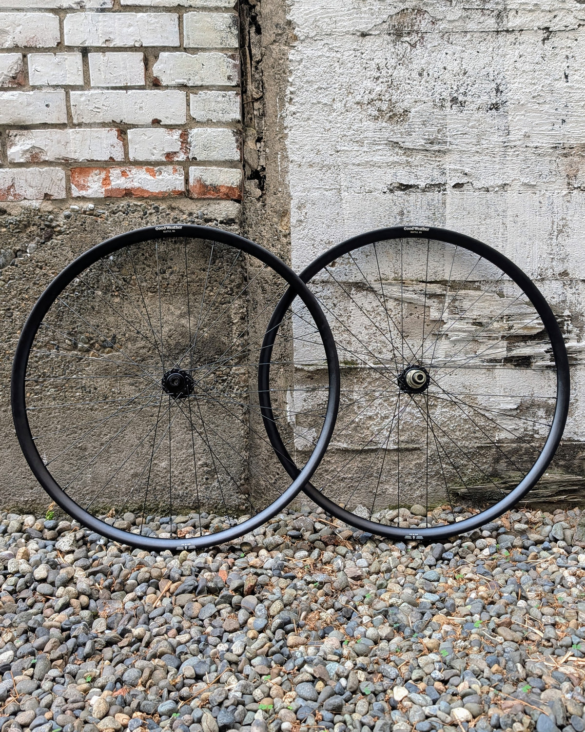 Good Weather Aluminum Wheelset, 700c, Black Hub
