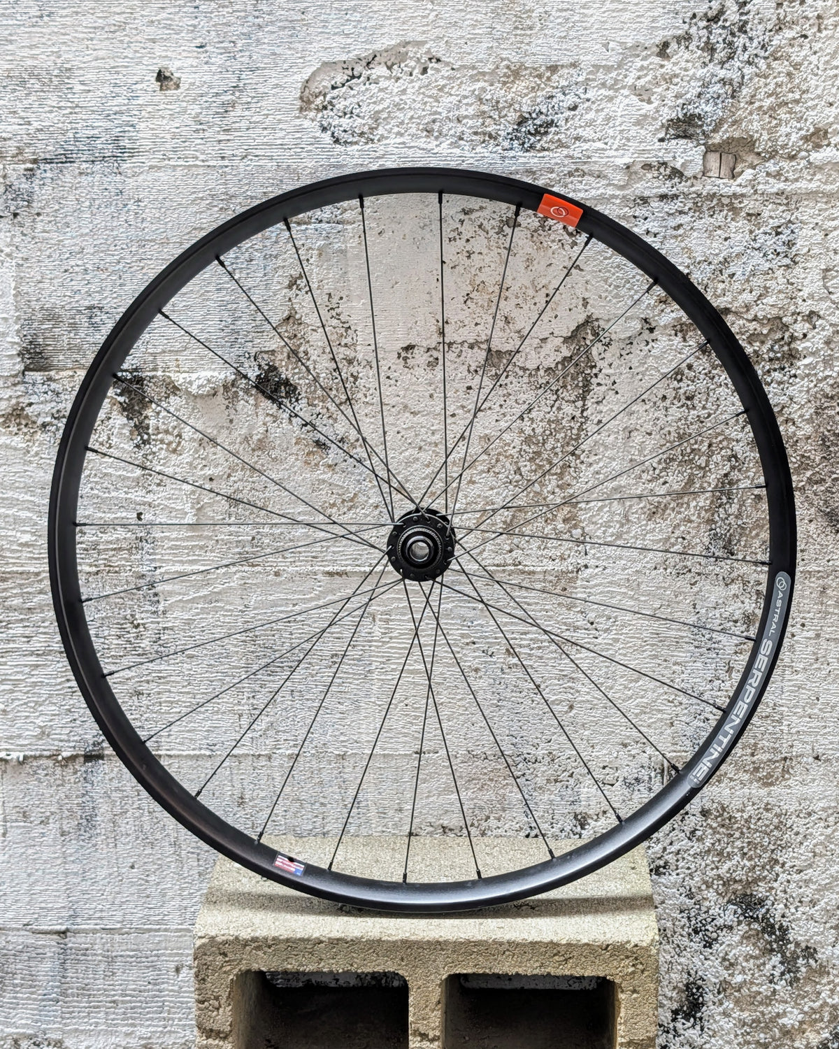 Astral Serpentine Front Wheel, 700c, 622x32TC, Disc, Black