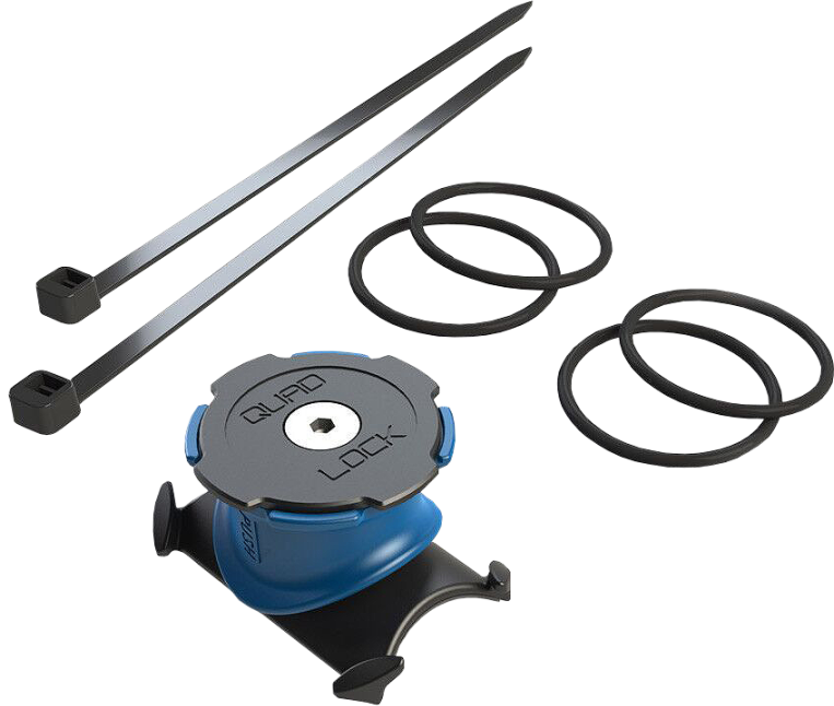 Quad Lock Stem/Handlebar Bike Mount, Black/Blue