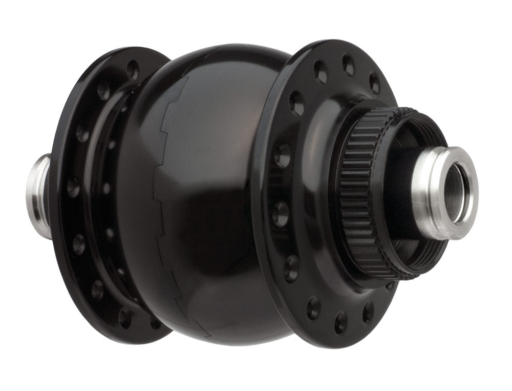 Schmidt SON28 Dynamo Hub - 12 x 100mm Thru-Axle, Centerlock Disc, 32h, Black