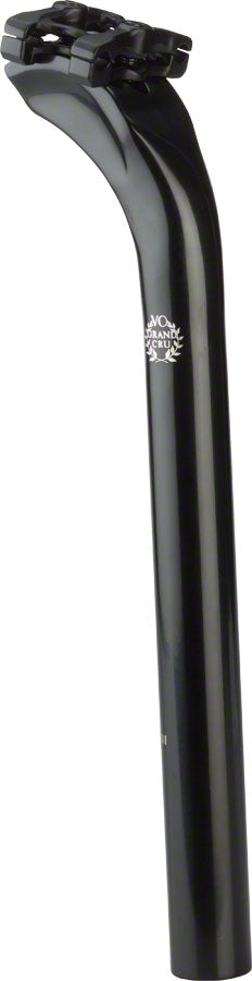 Velo Orange Grand Cru Long Setback Seatpost MKII: 30.2mm Setback 27.2mm 300mm Black