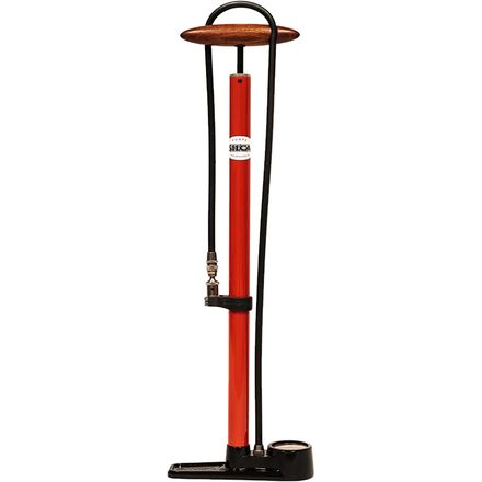 Silca Pista Floor Pump, Red, One Size