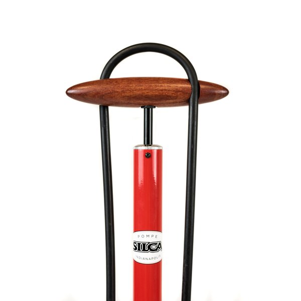 Silca Pista Floor Pump, Red, One Size