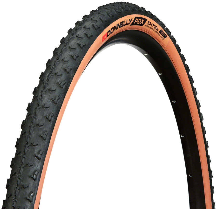 Donnelly Sports Pdx Tire 700 X 33, Tubeless, Folding, Black/Tan