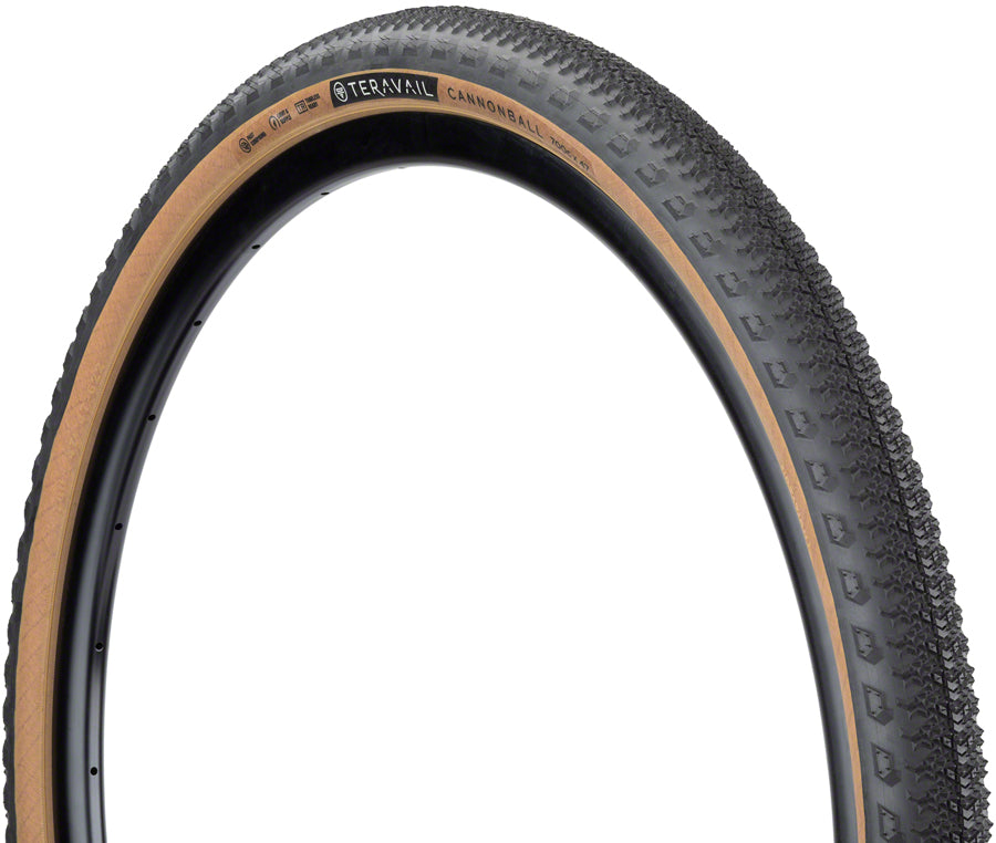 Teravail Cannonball Tire 700 X 47 Tubeless Folding Tan Durable