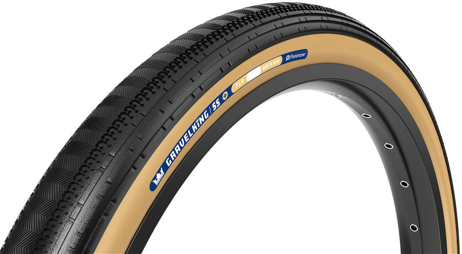 Panaracer Gravel King Ss Plus Tire 700 X 40, Tubeless, Folding, Black/Brown